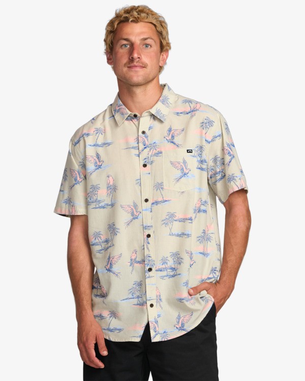 0 Sundays - Camisola de manga curta para homem Beige 24A041505 Billabong
