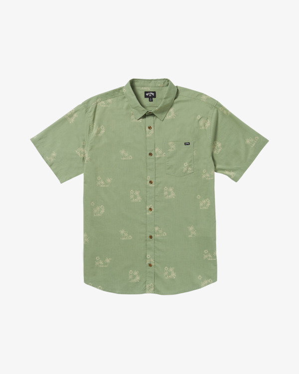 4 Sundays - Camicia a maniche corte da Uomo Green 24A041506 Billabong