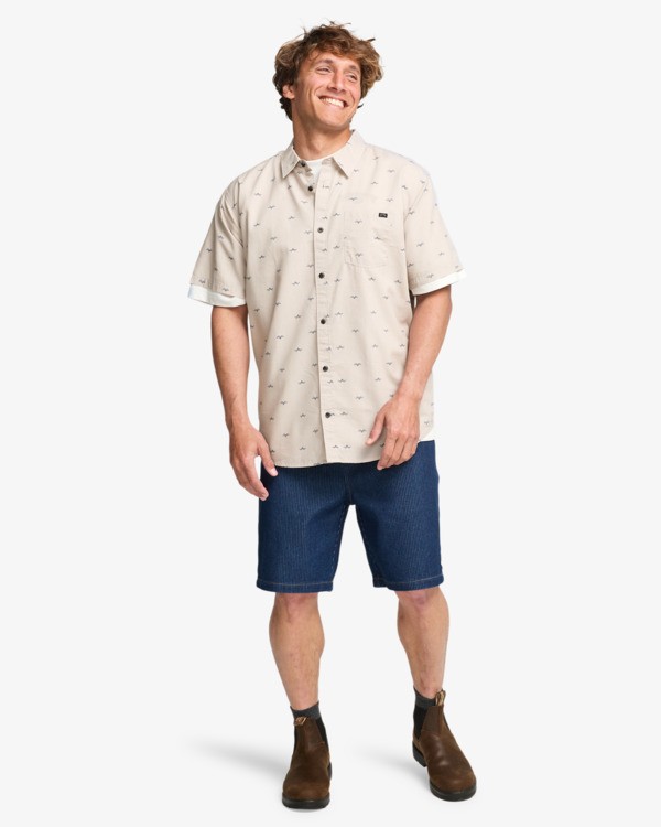 1 Sundays - Short Sleeves Shirt for Men White 24A041506 Billabong