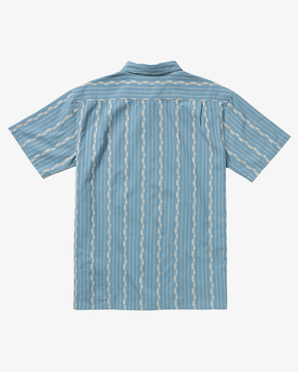 6 Sundays Jacquard - Kurzärmliges Hemd für Männer Blau 24A041507 Billabong