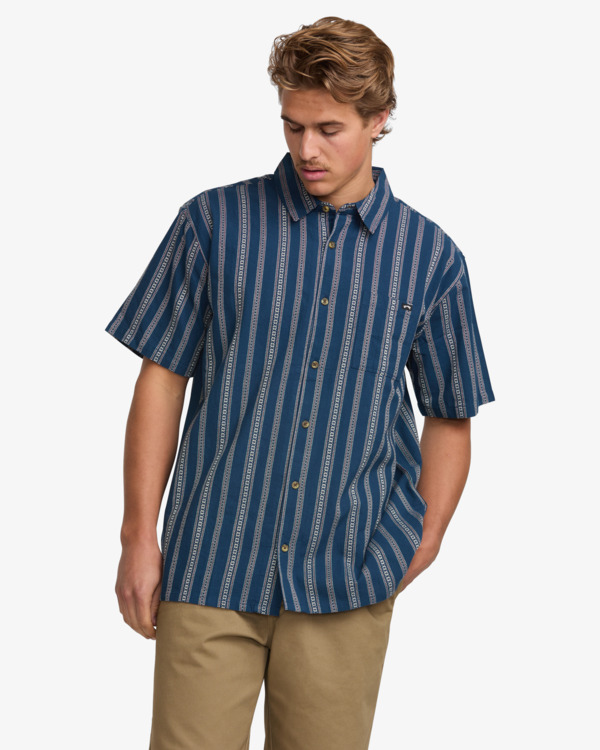 0 Sundays - Camicia a maniche corte da Uomo Blue 24A041507 Billabong