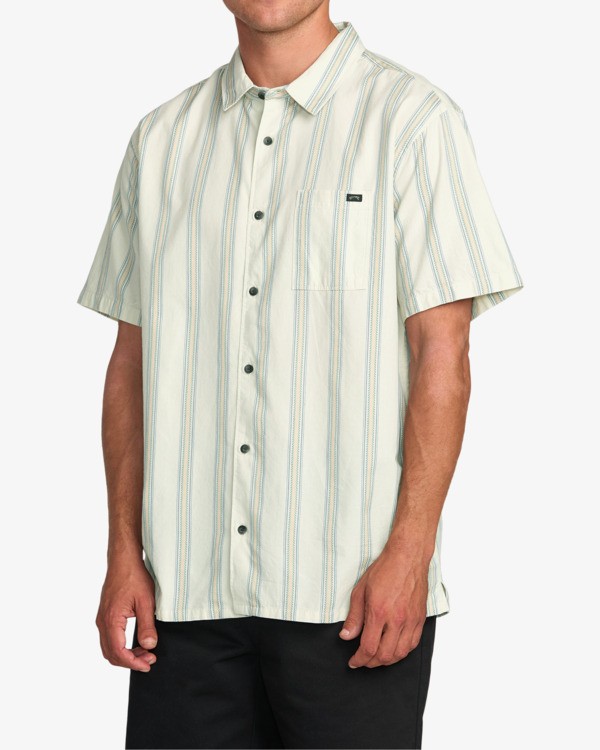 0 Sundays Jacquard - Kurzärmliges Hemd für Männer Grau 24A041507 Billabong