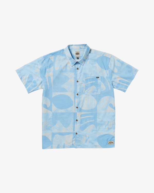 4 Elements - Short Sleeves Shirt for Men Blue 24A041514 Billabong