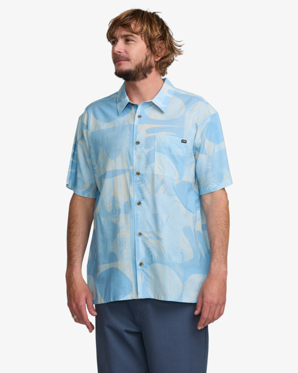 0 Elements - Short Sleeves Shirt for Men Blue 24A041514 Billabong