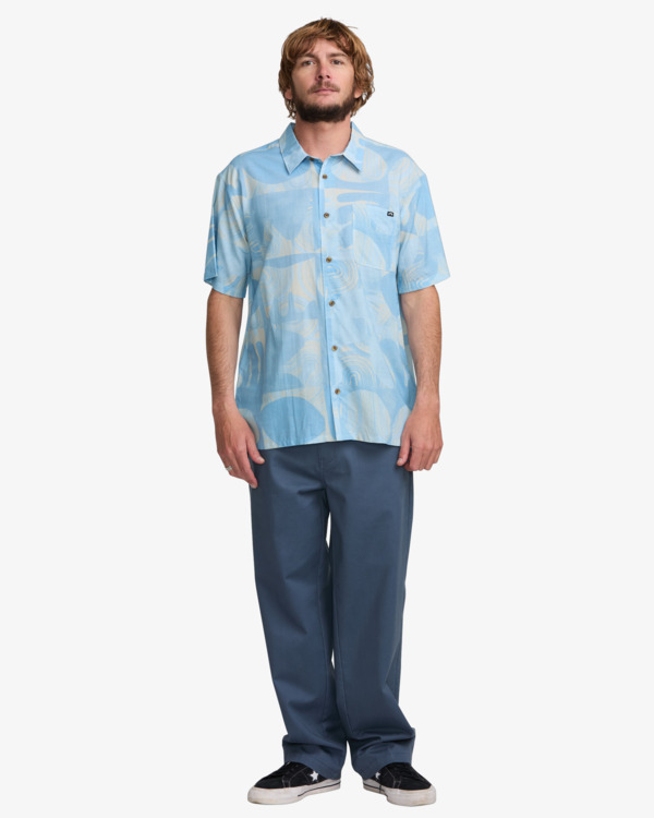 1 Elements - Short Sleeves Shirt for Men Blue 24A041514 Billabong