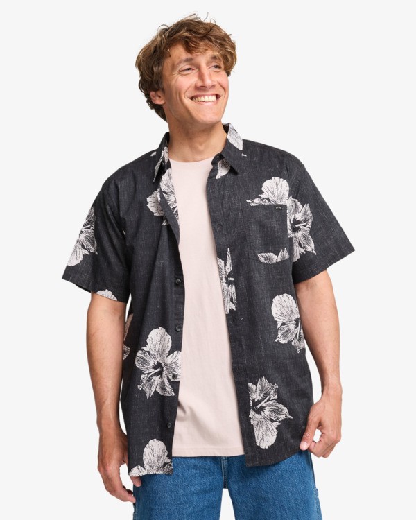 1 Sundays Hi - Overhemd met Korte Mouwen voor Heren Black 24A041630 Billabong