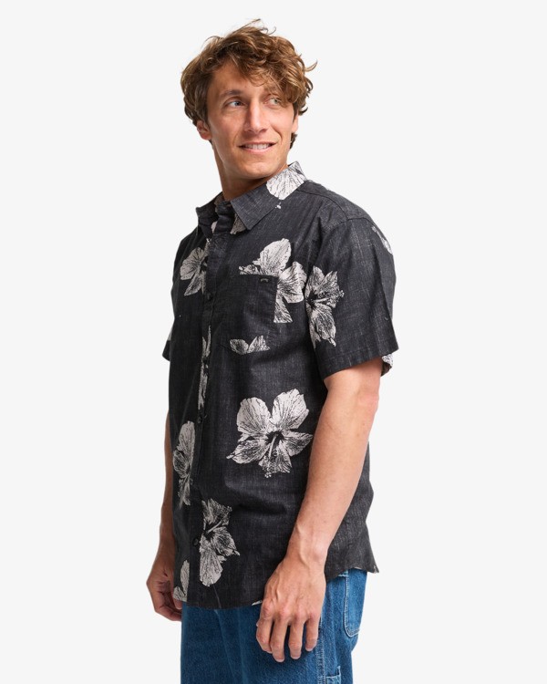 4 Sundays Hi - Overhemd met Korte Mouwen voor Heren Black 24A041630 Billabong