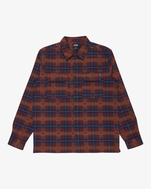 5 Offshore Jacquard Flannel - Overhemd met Lange Mouwen voor Heren Purple 24A053501 Billabong
