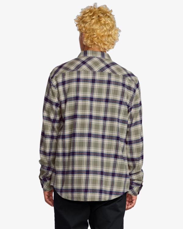 2 Coastline - Camicia in flanella da Uomo Green 24A053506 Billabong