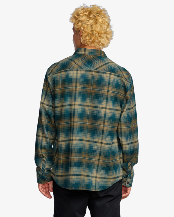 2 Coastline - Camicia in flanella da Uomo Brown 24A053506 Billabong