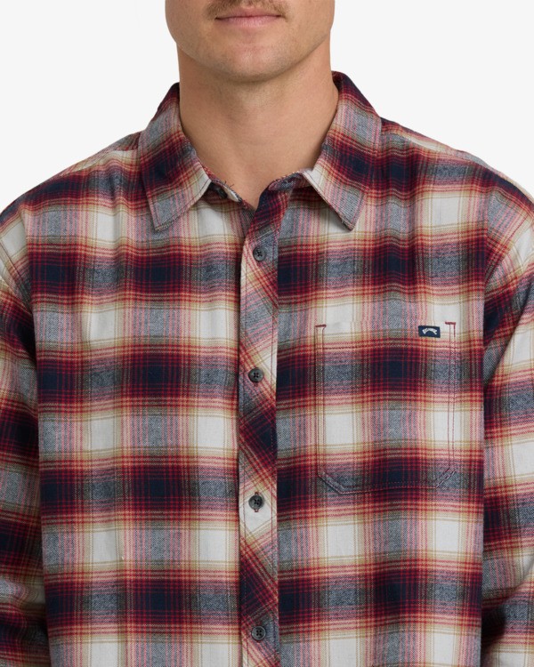 1 Coastline - Flannel Shirt for Men Purple 24A053506 Billabong