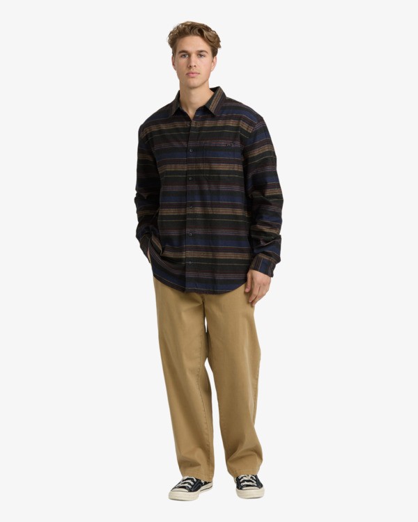 2 Coastline - Flannel Shirt for Men Black 24A053506 Billabong