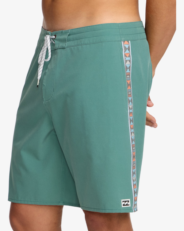 7 Wategos 17.5" -  Lo Tides Boardshorts for Men Blue 24A081516 Billabong
