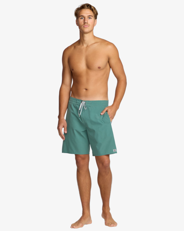 3 Wategos 17.5" -  Lo Tides Boardshorts for Men Blue 24A081516 Billabong