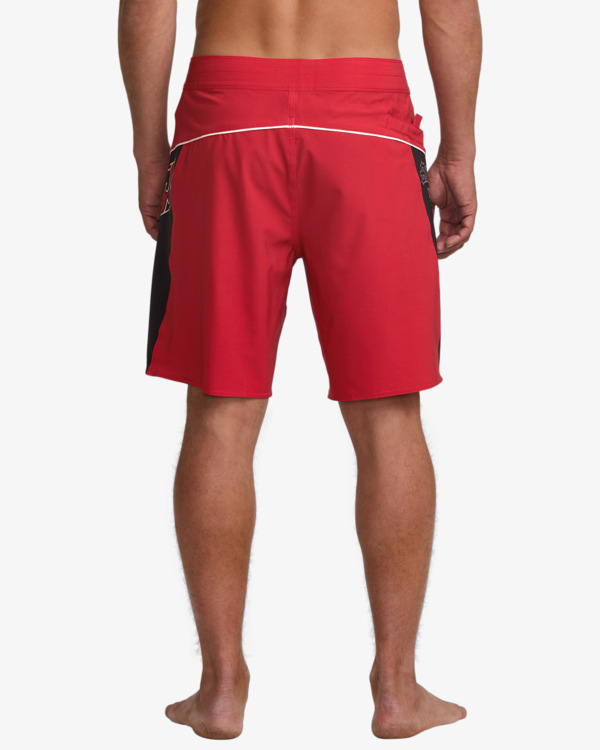 10 Straddie Pro 20" - Performance Board Shorts for Men Red 24A081521 Billabong