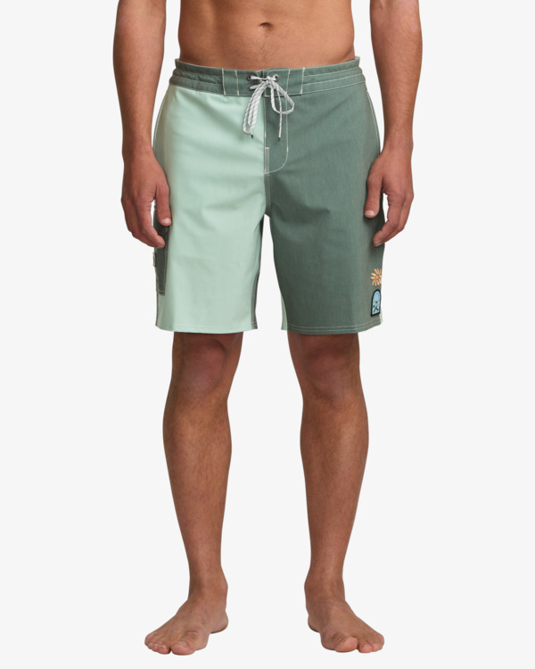 2 Sunshine 17.5" - Lo Tides Boardshorts für Männer Grün 24A081529 Billabong