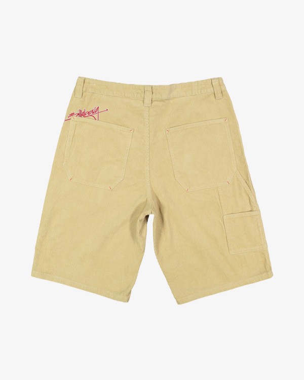 4 Smoko Cord 22" - Corduroy Shorts for Men White 24A093572 Billabong