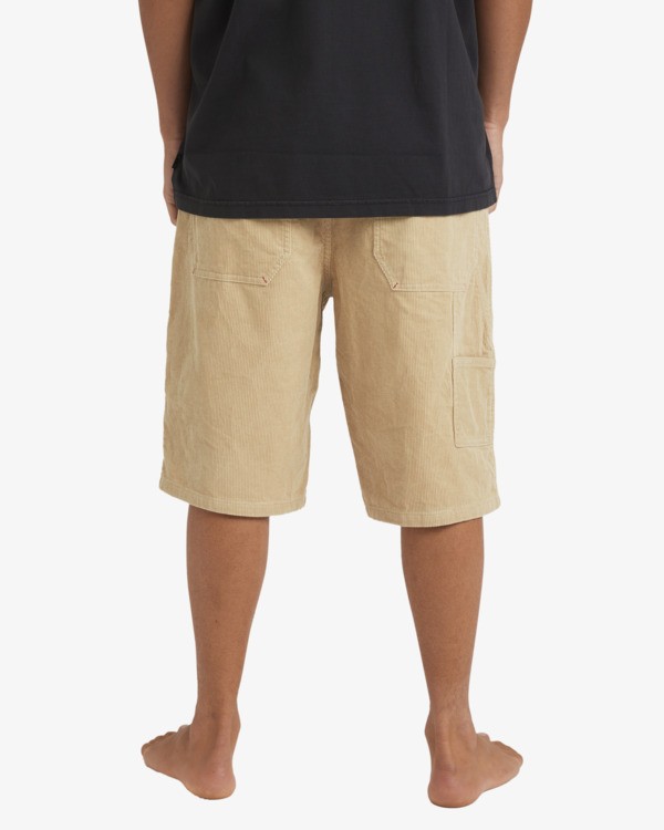2 Smoko Cord 22" - Corduroy Shorts for Men White 24A093572 Billabong