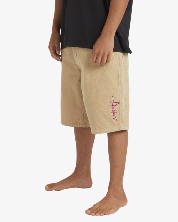 1 Smoko Cord 22" - Corduroy Shorts for Men White 24A093572 Billabong