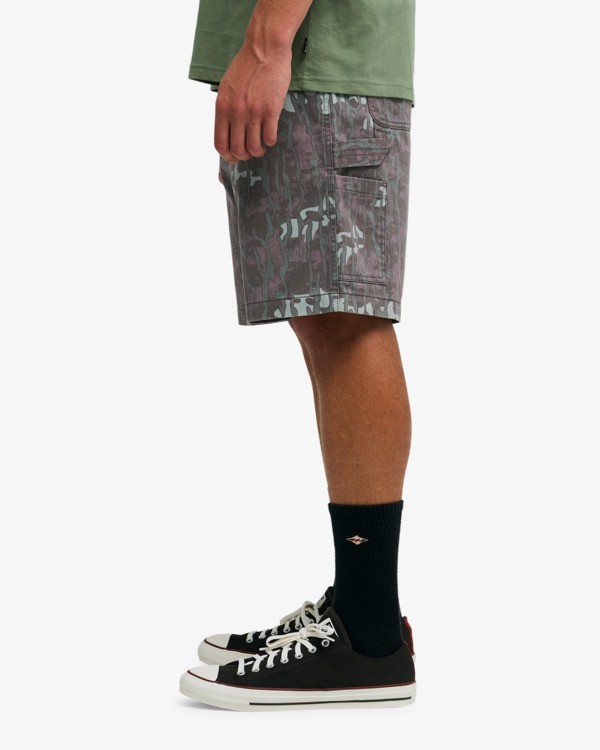 4 Bad Dog Elastic - Elasticated Shorts for Men Brown 24A101603 Billabong