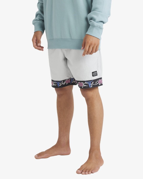 1 Occy Short Larry - Walkshort con vita elastica da uomo Gray 24A102500 Billabong