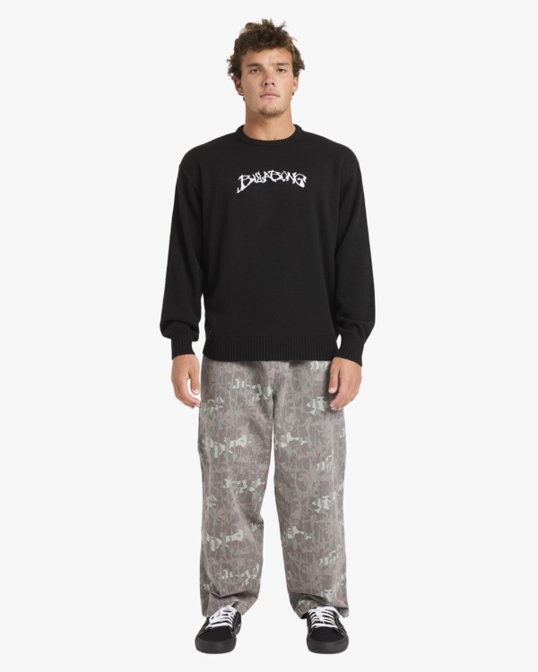 1 Bad Dog Elastic - Elasticated Baggy Trousers for Men Brown 24A121601 Billabong