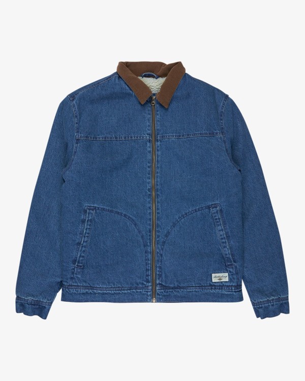 5 Gaucho 73 - Sherpa Denim Jacket for Men Blue 24A214500 Billabong