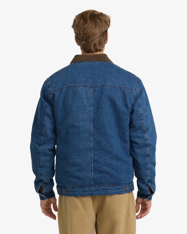 3 Gaucho 73 - Sherpa Denim Jacket for Men Blue 24A214500 Billabong