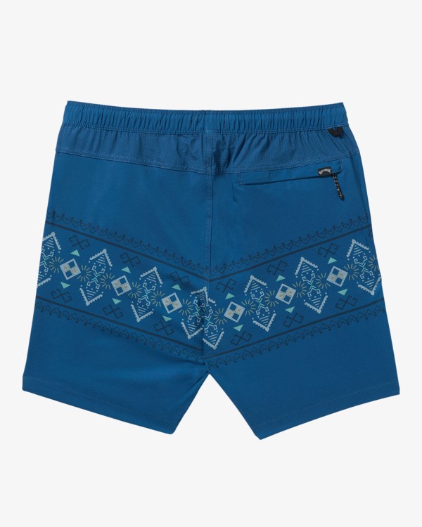 4 Surftrek 17" - Elastic Waist Walkshorts for Men Purple 24A321503 Billabong