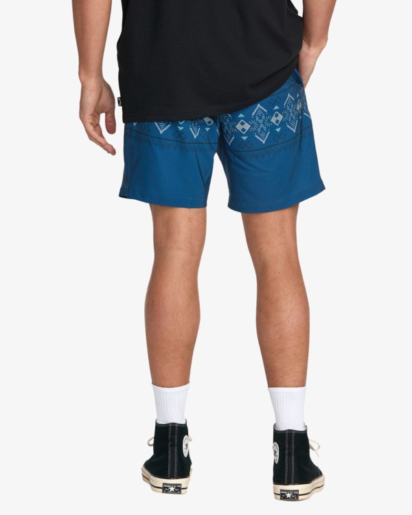 2 Surftrek 17" - Elastic Waist Walkshorts for Men Purple 24A321503 Billabong