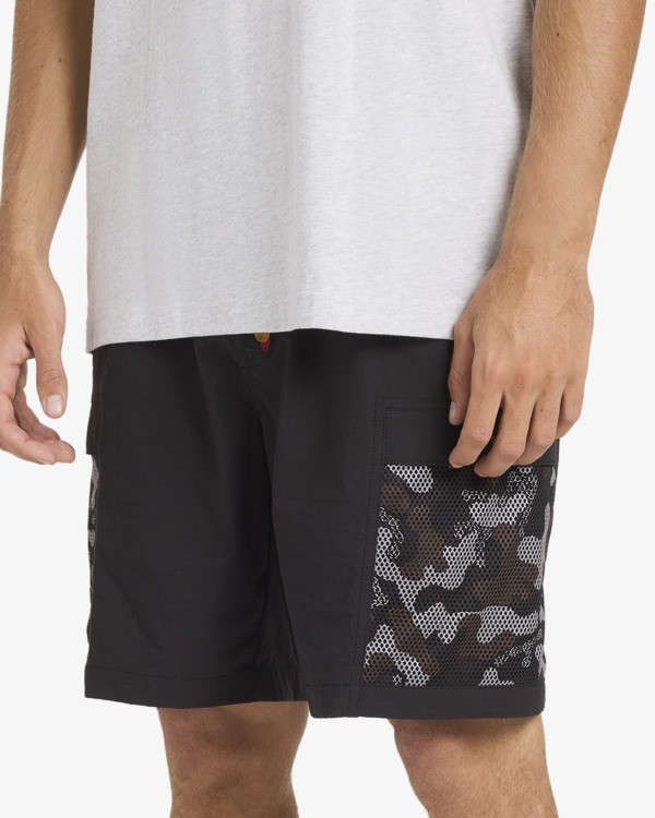 7 Otis Mesh - Elasticated Shorts for Men Black 24A3246180 Billabong