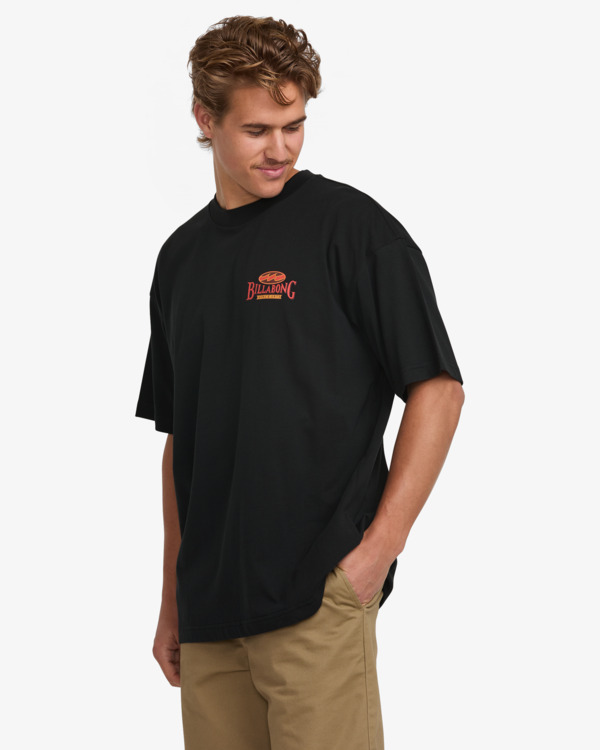 3 Double Spread - Short Sleeves T-Shirt for Men Black 24A351530 Billabong