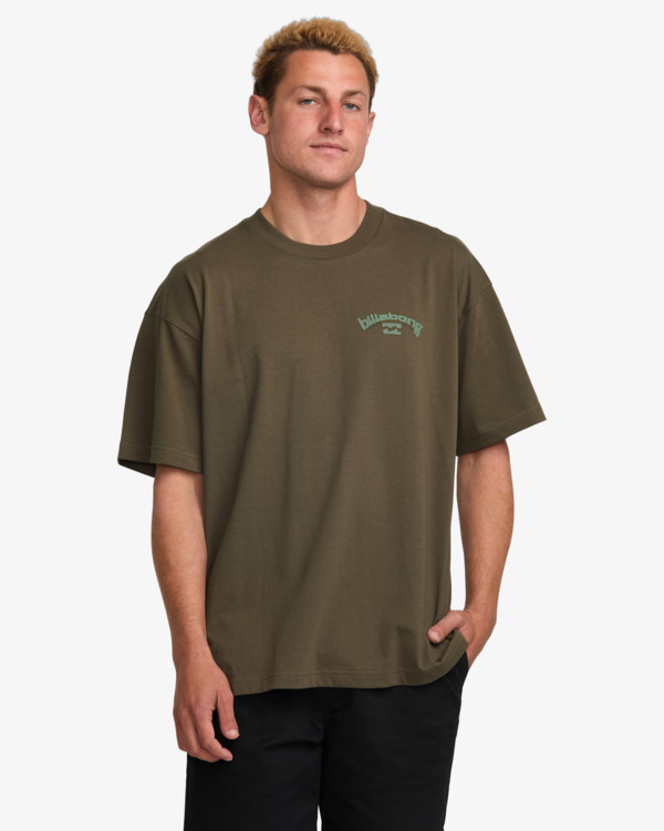 0 Y2K Arch - T-shirt à manches courtes pour Homme Marron 24A351543 Billabong