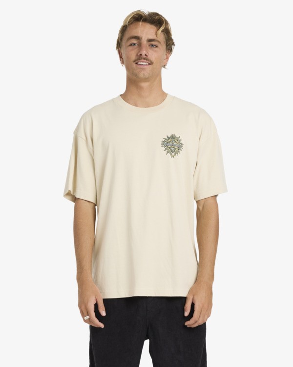 0 Solar Flare Og - Short Sleeve T-Shirt for Men Beige 24A351600 Billabong