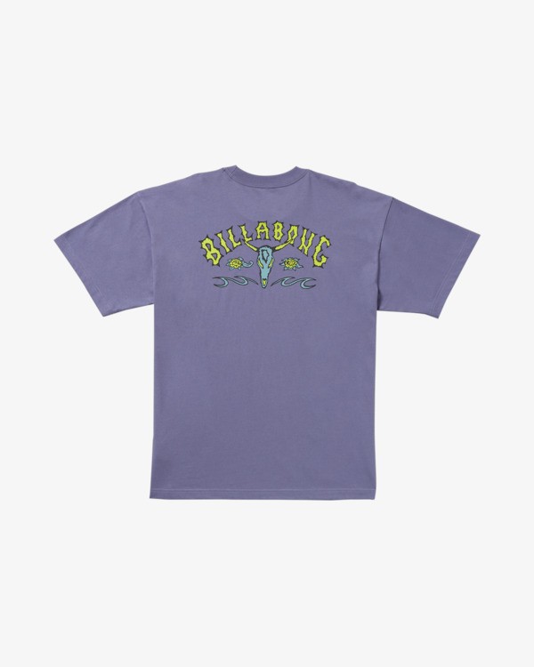 6 Occy Raging Bull Og - Maglietta serigrafata a maniche corte da uomo Purple 24A352529 Billabong