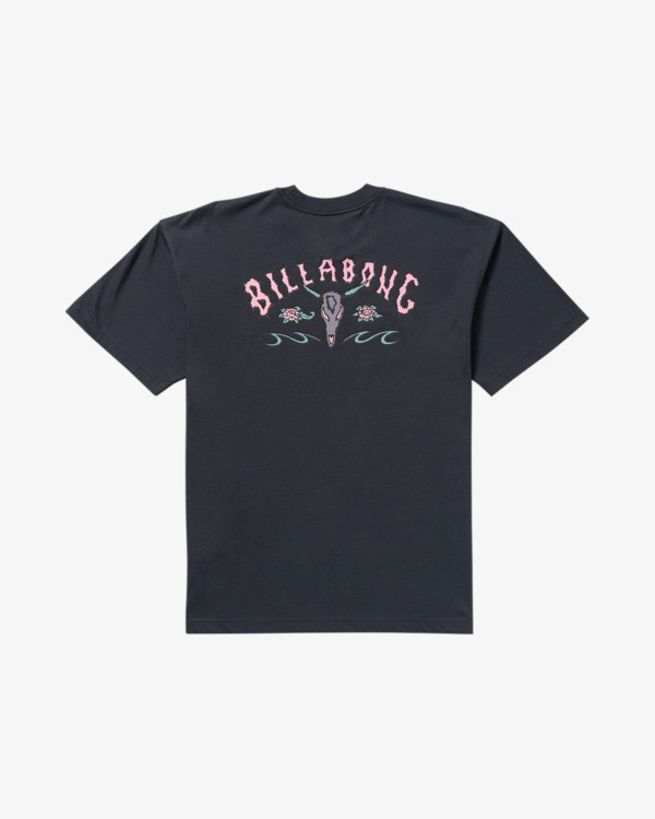 6 Occy Raging Bull Og - Maglietta serigrafata a maniche corte da uomo Black 24A352529 Billabong