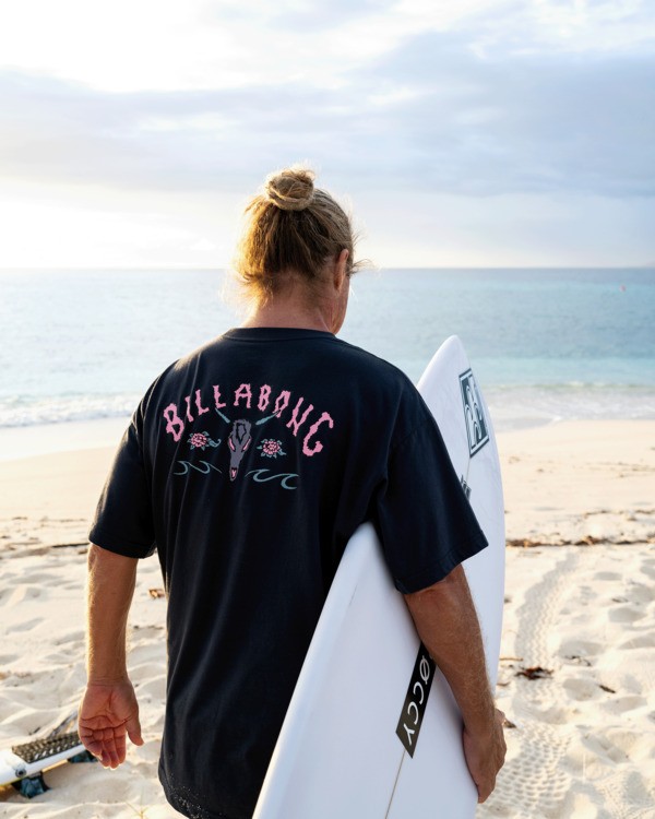 0 Occy Raging Bull Og - T-shirt met Zeefdruk met Korte mouw voor Heren Black 24A352529 Billabong