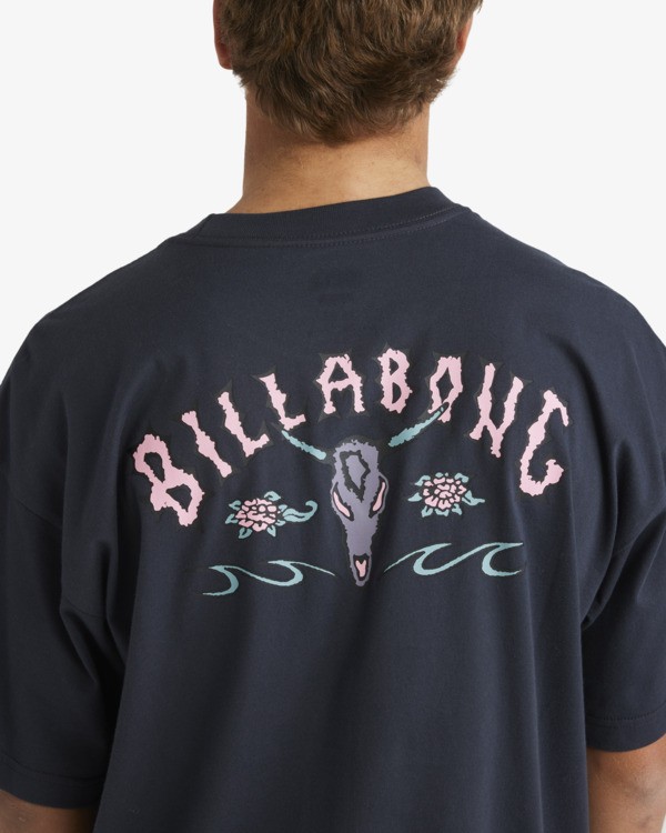 4 Occy Raging Bull Og - Maglietta serigrafata a maniche corte da uomo Black 24A352529 Billabong