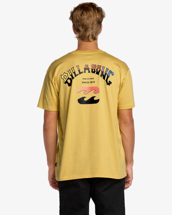 2 Arch Fade Premium - Short Sleeve T-Shirt for Men Grey 24A353500 Billabong