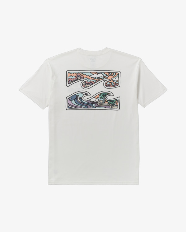 6 Crayon Wave Premium - Short Sleeve T-Shirt for Men White 24A353501 Billabong