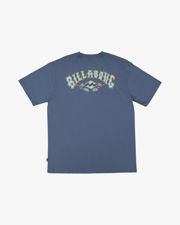 1 Rose Arch Regular - Short Sleeve T-Shirt for Men Blue 24A353511 Billabong