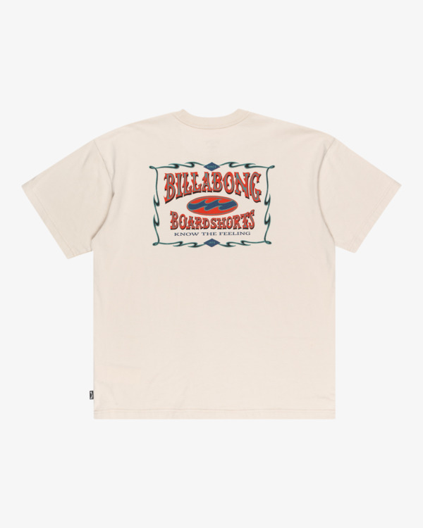 8 Double Spread Og - T-Shirt à manches courtes pour Homme Beige 24A353518 Billabong