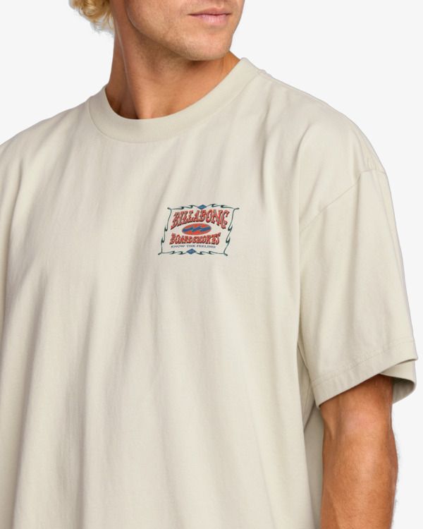 6 Double Spread Og - T-Shirt à manches courtes pour Homme Beige 24A353518 Billabong