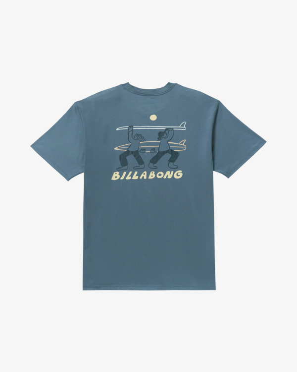 6 Split The Peak Regular - T-Shirt für Männer Blau 24A353522 Billabong