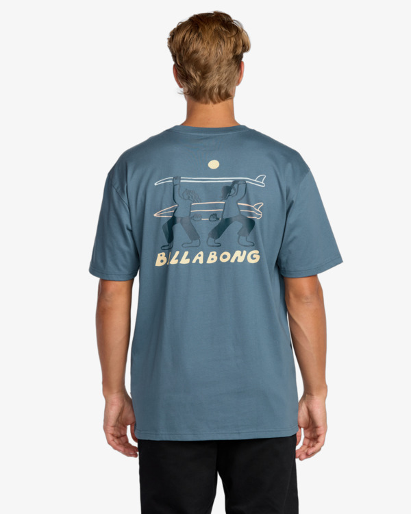 1 Split The Peak Regular - T-Shirt für Männer Blau 24A353522 Billabong