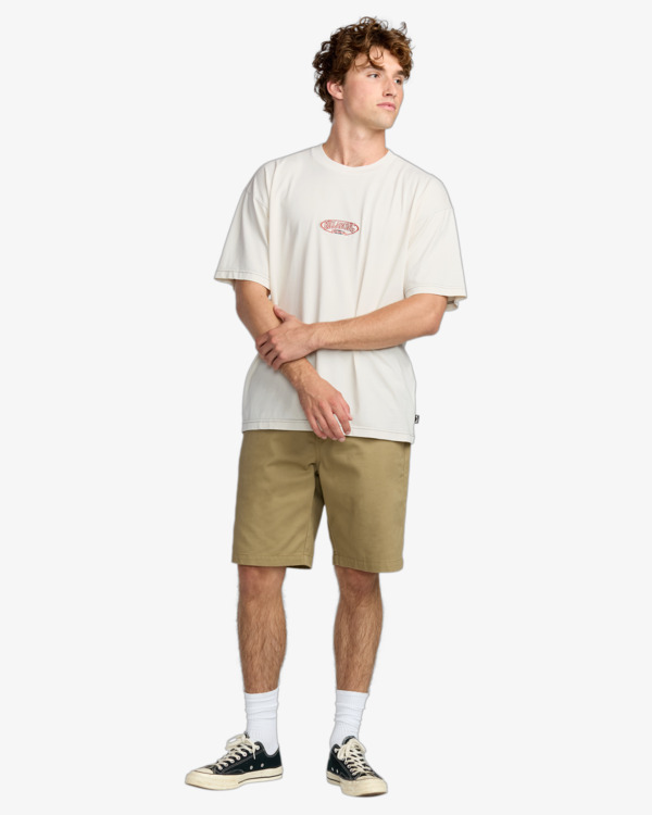 2 Bad Dog Og - T-Shirt à manches courtes pour Homme Beige 24A353527 Billabong
