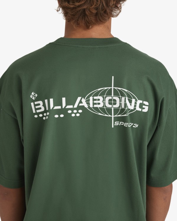 4 Spec 73 - Maglietta a maniche corte da Uomo Green 24A353576 Billabong