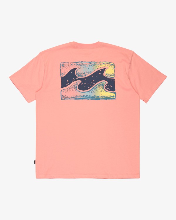 7 Crayon Wave Premium - T-shirt de manga curta para Homem Pink 24A354500 Billabong
