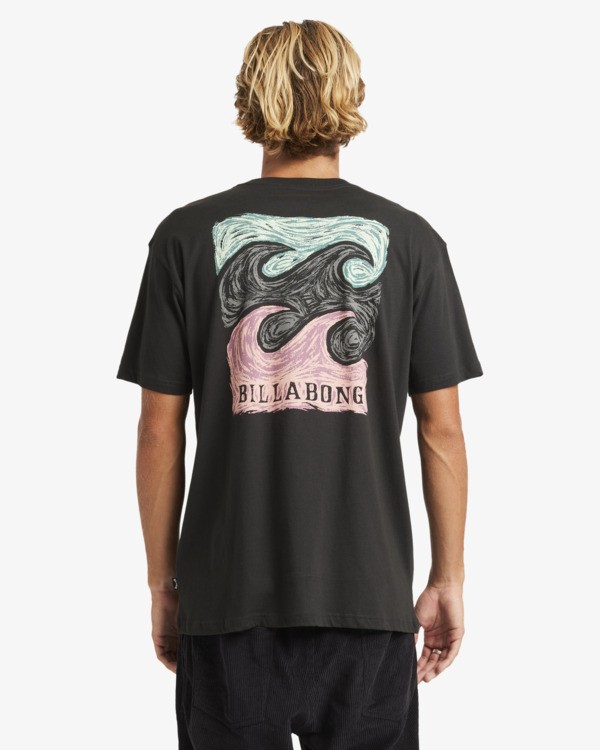 1 Crayon Wave Premium - T-shirt de manga curta para Homem Preto 24A354500 Billabong
