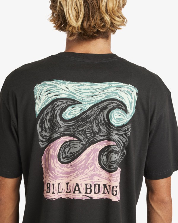 5 Crayon Wave Premium - T-shirt de manga curta para Homem Preto 24A354500 Billabong